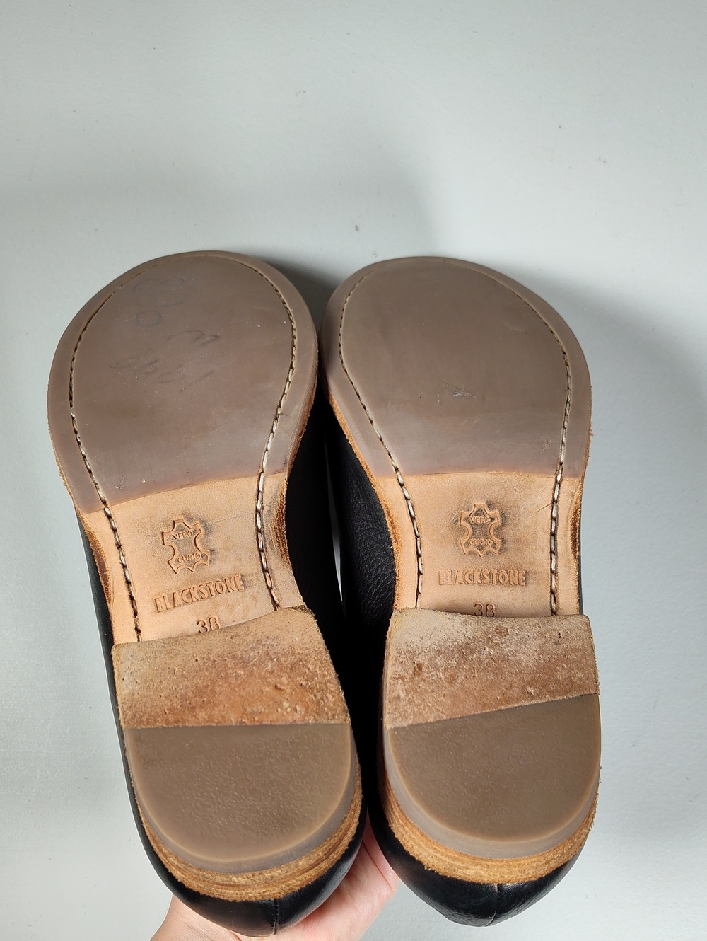 Blackstone HL58 Black Calfskin Leather Loafers 38‎ - Picture 9 of 11